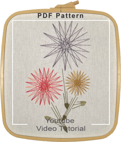 Embroidery Flower Designs Step by Step | Mind Blowing String Art Style