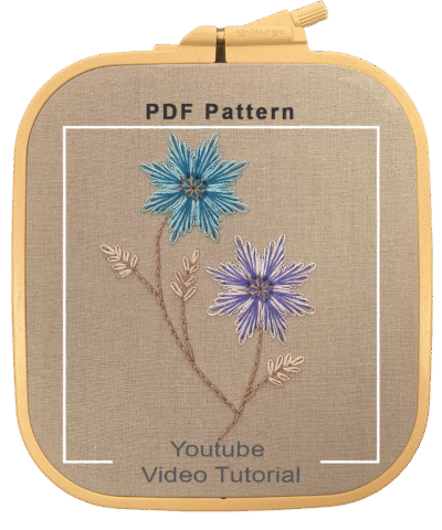 Gorgeous Handwork Embroidery Design | Step-by-Step Lazy Daisy Flower Tutorial